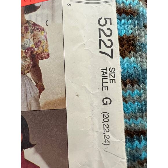 McCalls pattern 5227 blouse top tank top 1990s - Picture 2 of 6